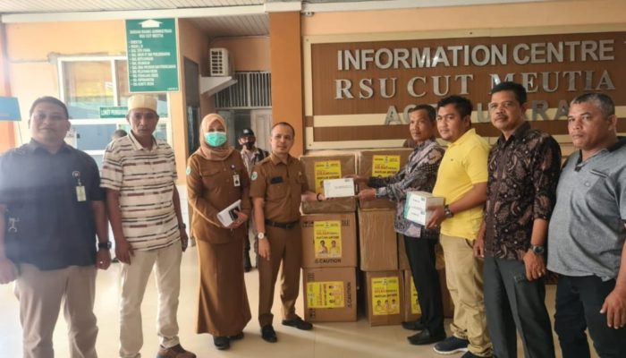 Partai Golkar Aceh Utara Serahkan Bantuan Antigen ke RSUD Cut Meutia