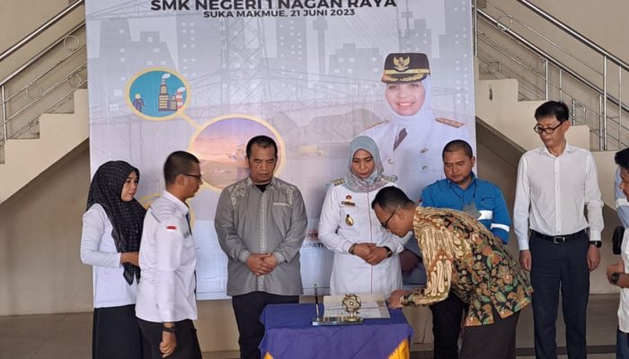 PT PLN Nusantara Power Teken MOU dengan SMKN 1 Nagan Raya