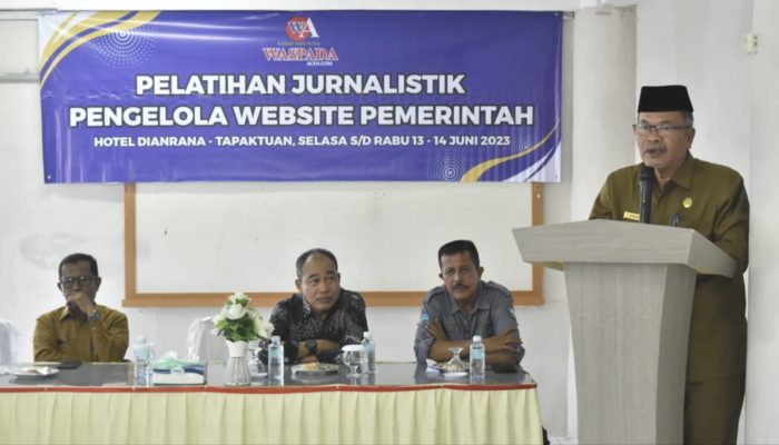 Diskominfosan Aceh Selatan Gelar Pelatihan Jurnalistik Pengelola Website Pemerintah