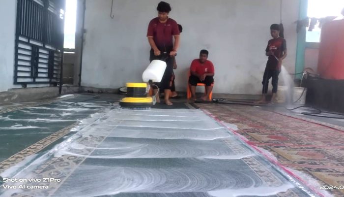 Jelang Puasa, Permintaan Cuci Karpet di Abdya Melonjak Drastis