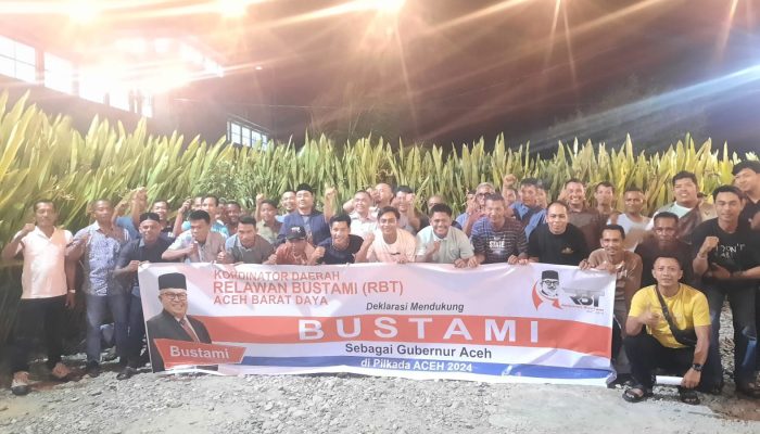 RBT Abdya Dukung Bustami Hamzah Maju Cagub Aceh