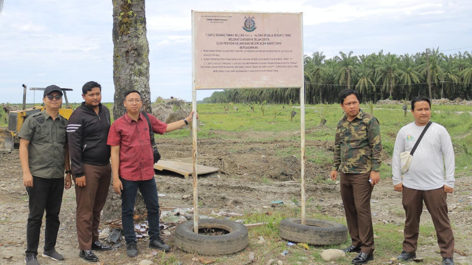 Plang Penyitaan PT CA Dilaporkan Hilang