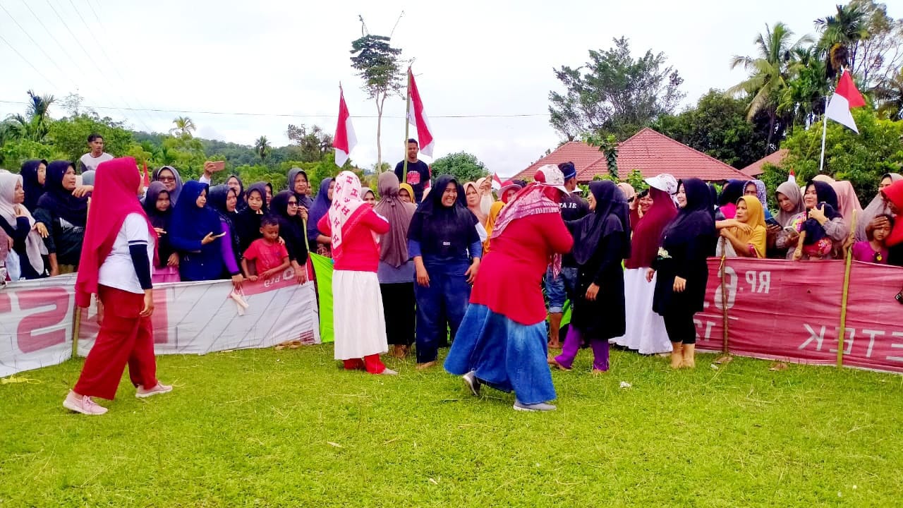 Masyarakat Gampong Mata Ie Abdya Antusias Ikuti Lomba di HUT RI ke-79