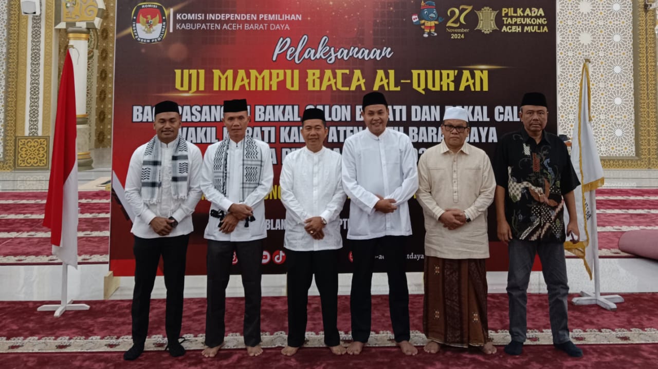 KIP Abdya Gelar Tes Baca Alqur'an bagi Bakal Calon Bupati dan Wakil Bupati