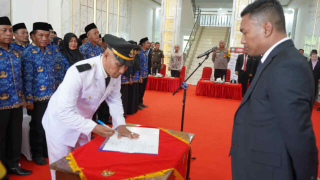 Bupati Abdya Lantik 58 Pejabat Eselon III dan IV, Dua Camat, Ini Daftarnya