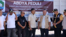 Usai Atim, Bupati Abdya Antar 2 Truk Tronton Isi Logistik ke Aceh Utara, Bawa Nakes dan Starlink