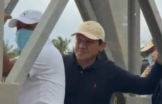 Wagub Aceh Tinjau Progres Pembangunan Jembatan Awe Geutah Bireuen Pasca Diterjang Banjir