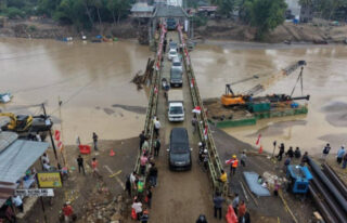Jembatan Bailey Kuta Blang Mulai Dilintasi Kendaraan, Kapasitas Maksimal 30 Ton