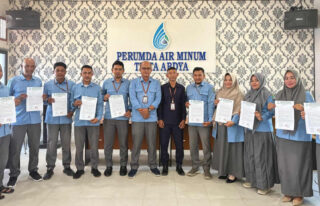 Karyawan Perumdam Tirta Abdya Teken Pakta Integritas Berbasis KPI