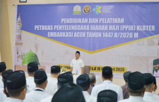 Buka Diklat PPIH 2026, Wagub Aceh Ingatkan Petugas Layani Jamaah Haji dengan Hati